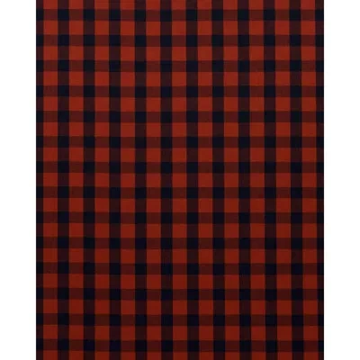 Schumacher Galt Wool Check Fabric In Red,black