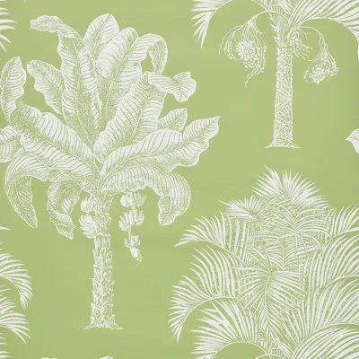 Schumacher Grand Palms Wallpaper In Leaf