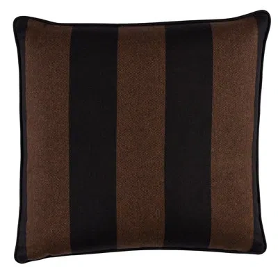 Schumacher Hemlock Stripe Pillow In Brown