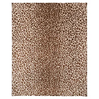 Pre-owned Schumacher Iconic Leopard 8' X 10' Rug In Brown
