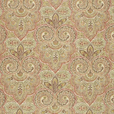 Schumacher Kashan Paisley Fabric In Gemstone