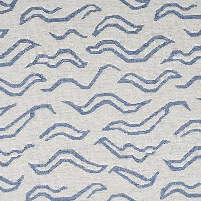Schumacher Kata Fabric In Denim