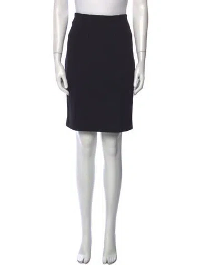 Pre-owned Schumacher Knee-length Skirt In Black