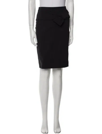 Pre-owned Schumacher Knee-length Skirt In Black