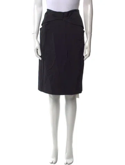 Pre-owned Schumacher Knee-length Skirt In Black