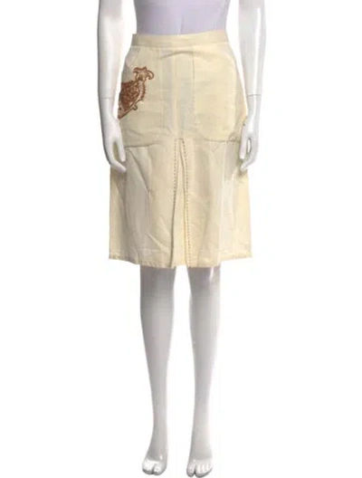 Pre-owned Schumacher Knee-length Skirt In Neutral