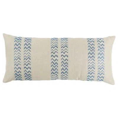 Schumacher Kudu Stripe Pillow In Blue