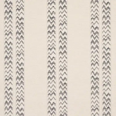 Schumacher Kudu Stripe Wallpaper In Black