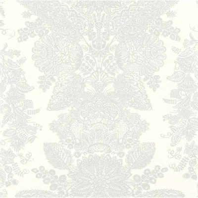 Schumacher Lace Wallpaper In Cirrus