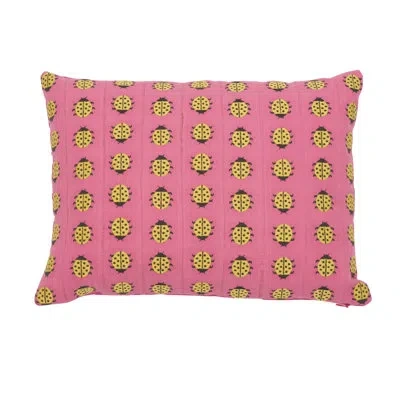 Schumacher Ladybird Pillow In Yellow