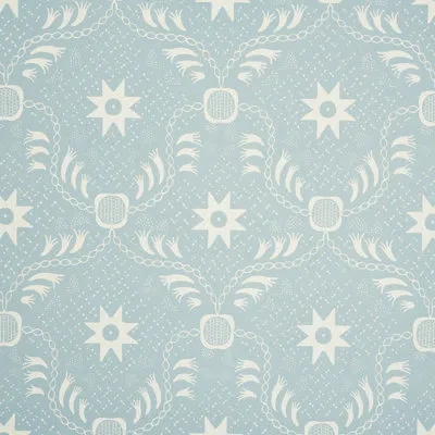 Schumacher Lancaster Wallpaper In Sky