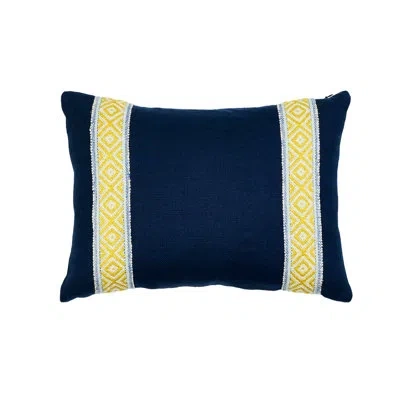 Schumacher Larson Pillow In Yellow