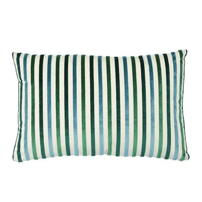 Schumacher Le Matelot Pillow In Beige,blue,green