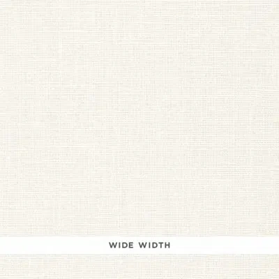 Schumacher Liege Linen Wallpaper In Off-white