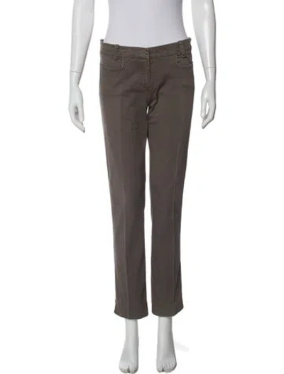 Pre-owned Schumacher Low-rise Straight Leg Jeans In Gray