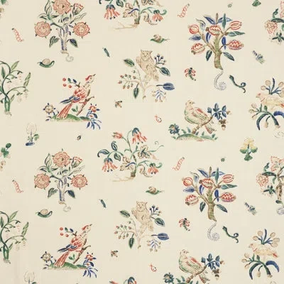 Schumacher Magical Menagerie Fabric In Primary