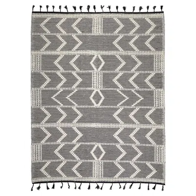 Pre-owned Schumacher Malta French Knot 5' X 7' Rug In Charcoal In Black