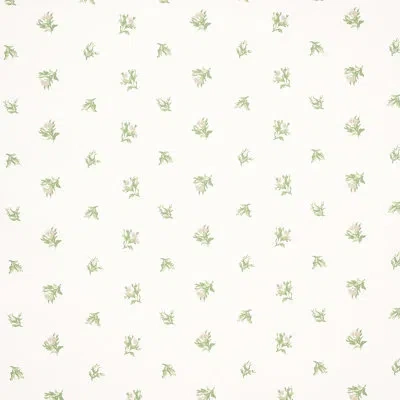 Schumacher Margie Floral Wallpaper In Gris