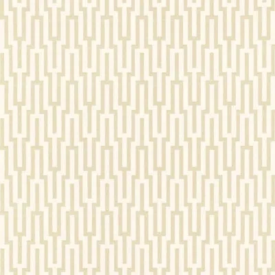 Schumacher Metropolitan Fret Wallpaper In Crystal