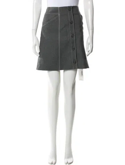 Pre-owned Schumacher Mini Skirt In Gray