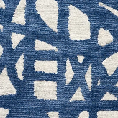 Schumacher Momentum Fabric In Blue