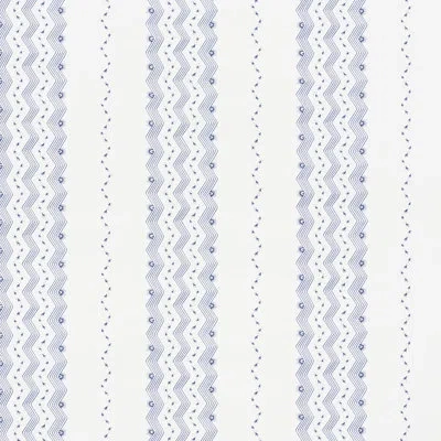 Schumacher Nauset Stripe Wallpaper In Indigo