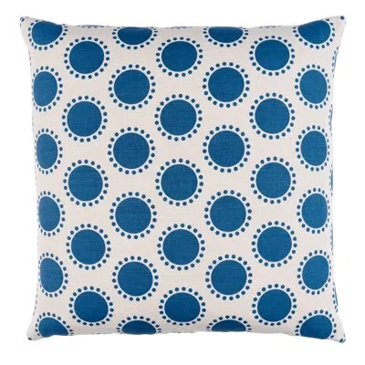 Schumacher Oompa Throw Pillow In Navy
