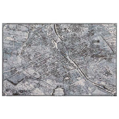 Pre-owned Schumacher Paris Natural Cork La Cité 1734 Wallpaper French Photograph Mural In Brown