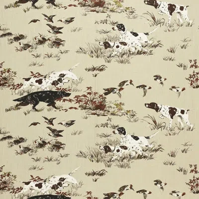 Schumacher Pointers Fabric In Tan