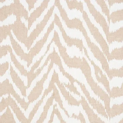 Schumacher Quincy Hand Print Fabric In Natural