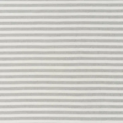 Schumacher Regatta Linen Stripe Sheer Fabric In Mineral