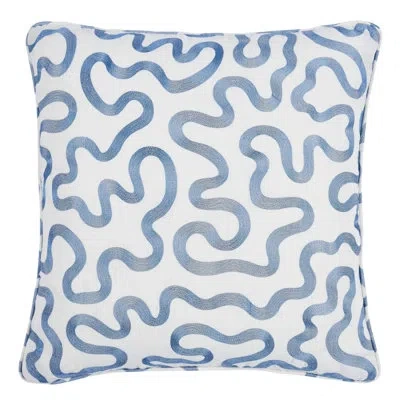 Schumacher Riley Pillow In Blue