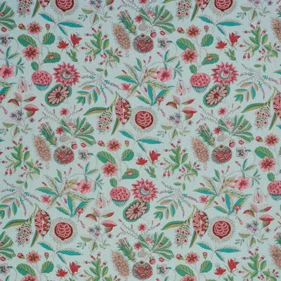 Schumacher Roca Redonda Fabric In Mineral,pink