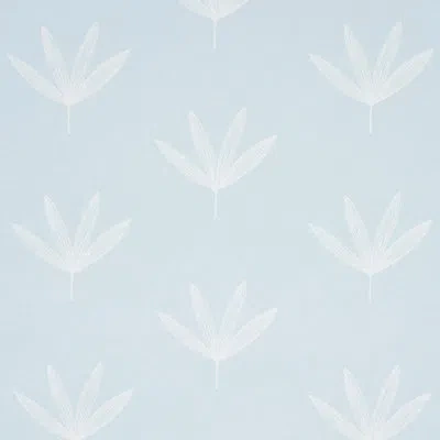 Schumacher Rue Wallpaper In Sky Blue