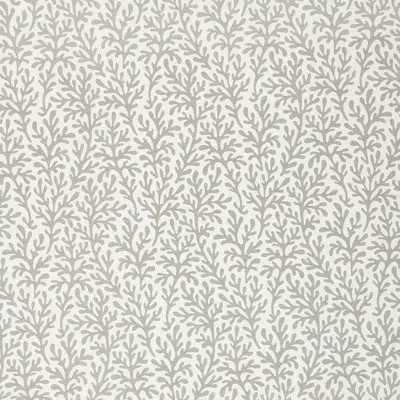 Schumacher Sea Coral Fabric In Smoke