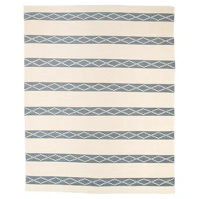 Pre-owned Schumacher Sequoia Stripe 8' X 10' Rug In Blue