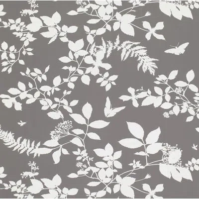Schumacher Shadow Vine Wallpaper In Charcoal