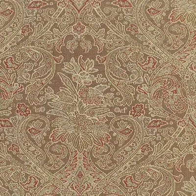 Schumacher Sinclair Paisley Wallpaper In Vicuna