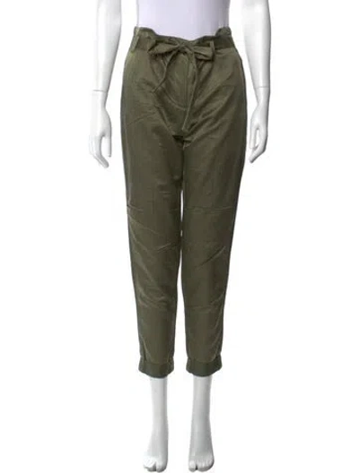 Pre-owned Schumacher Straight Leg Pants In Green