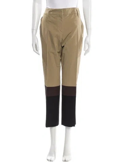 Pre-owned Schumacher Straight Leg Pants In Neutral