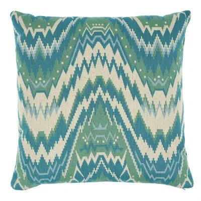Schumacher Tauride Épinglé Pillow In Green