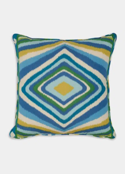 Schumacher Terence Ikat 22" Pillow In Multi