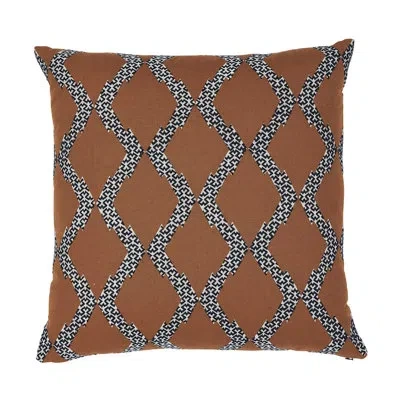Schumacher Topi Pillow In Brown