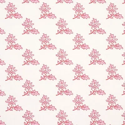 Schumacher Torbay Wallpaper In Pink