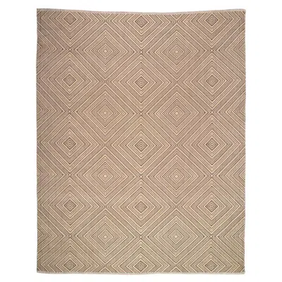 Pre-owned Schumacher Tortola 6' X 9' I/o Rug In Driftwood In Sand