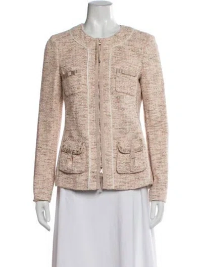 Pre-owned Schumacher Tweed Pattern Jacket In Neutrals