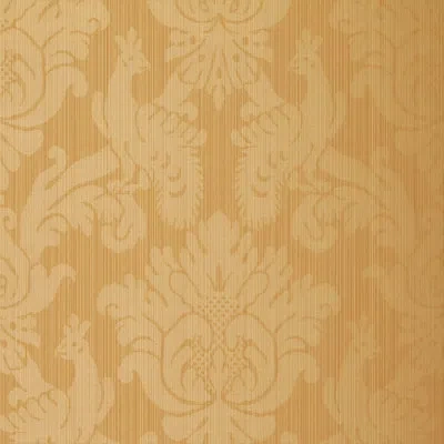 Schumacher Valette Strie Damask Wallpaper In Terracotta