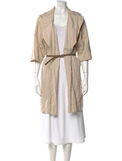 Pre-owned Schumacher V-neck Mini Dress In Neutral