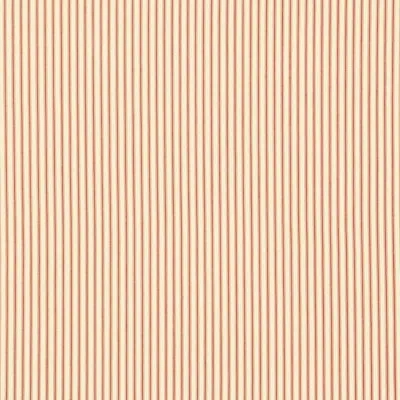 Schumacher Wellfleet Ticking Stripe Fabric In Regatta Red