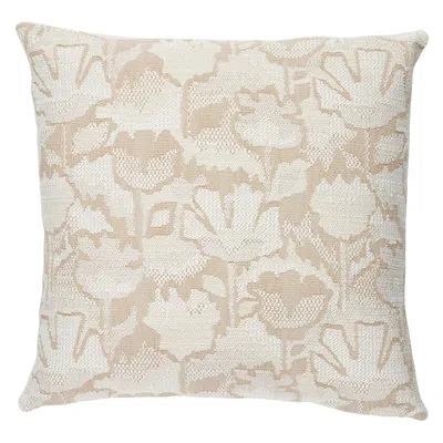 Schumacher Wild Flower Pillow In Brown;white